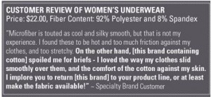 Customer Review of Women's Underwear